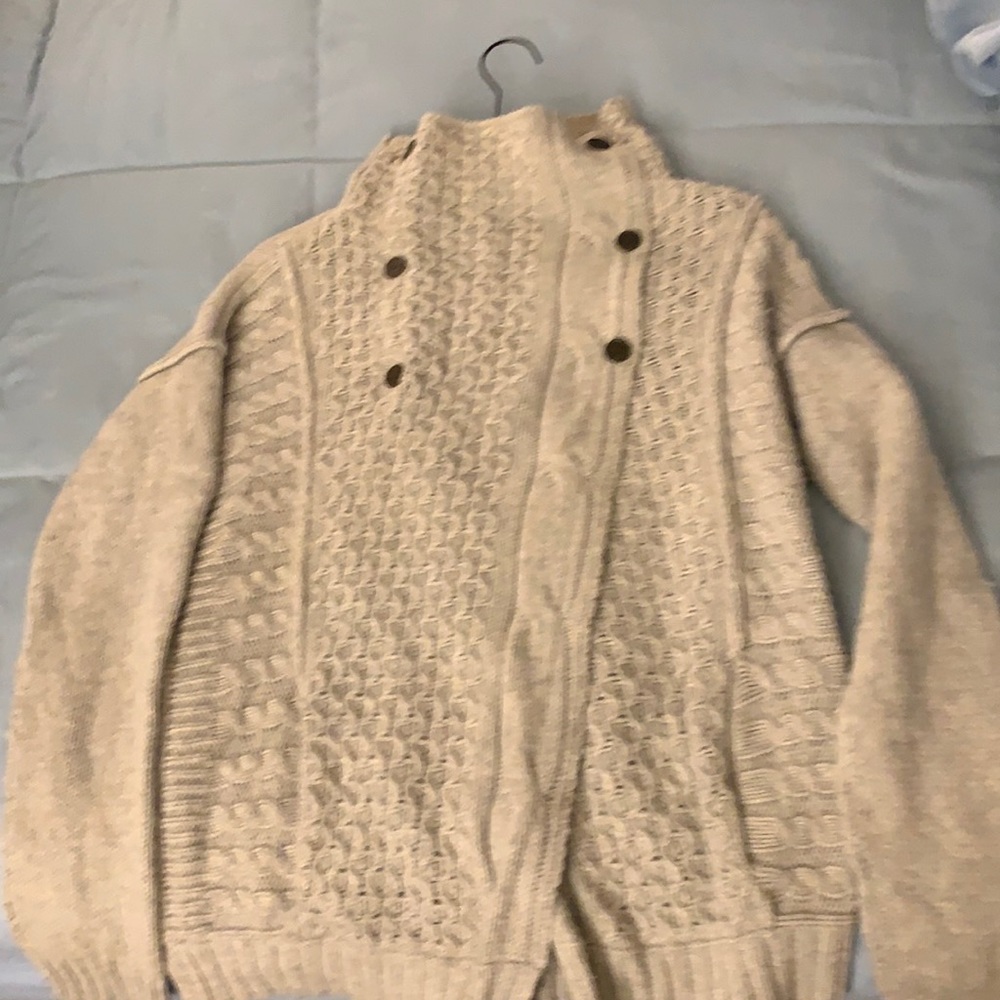 Pre-Owned Carbon2cobalt Grey/Taupe sweater, Size M